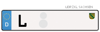 Kfz-Kennzeichen in Leipzig